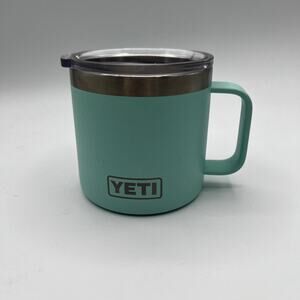 Yeti Rambler 14 OZ Stainless Steel Mug in Seafoam